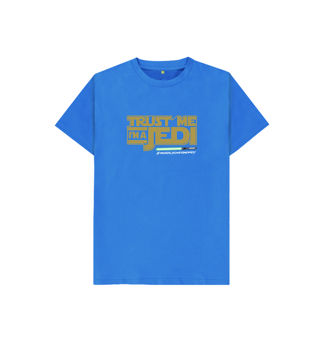 Bright Blue Kids100% Organic Cotton 'Trust Me I'm A Jedi' Eco Tee - White Logo