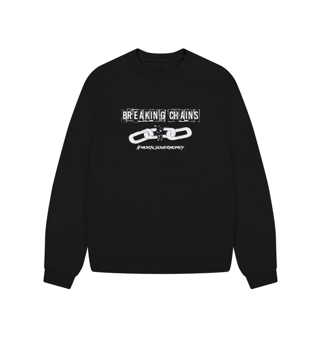 Black Women's Oversized - Breaking Chains Organic Jump