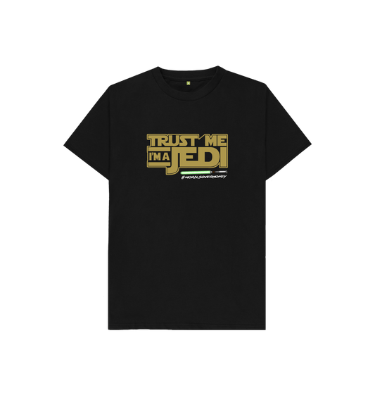 Black Kids100% Organic Cotton 'Trust Me I'm A Jedi' Eco Tee - White Logo