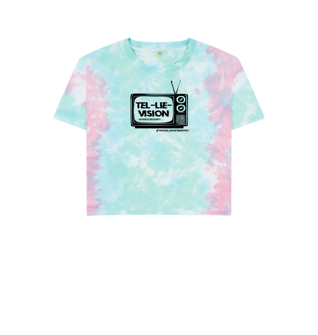 Pastel Tie Dye Women's 100% Organic Cotton 'Tel-Lie-Vision'