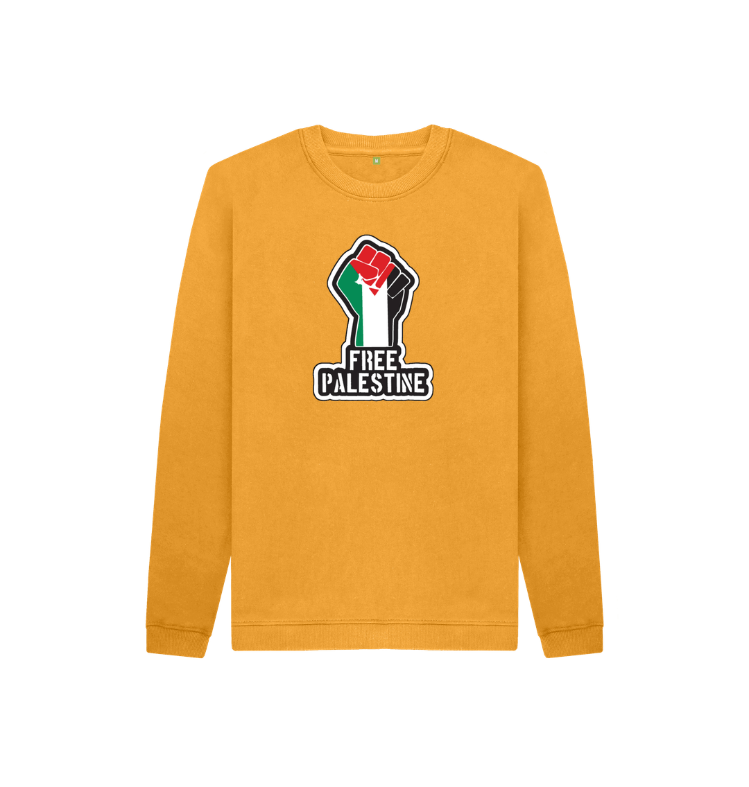 Mustard Kids 100% Organic Cotton 'Free Palestine' Eco Jumper