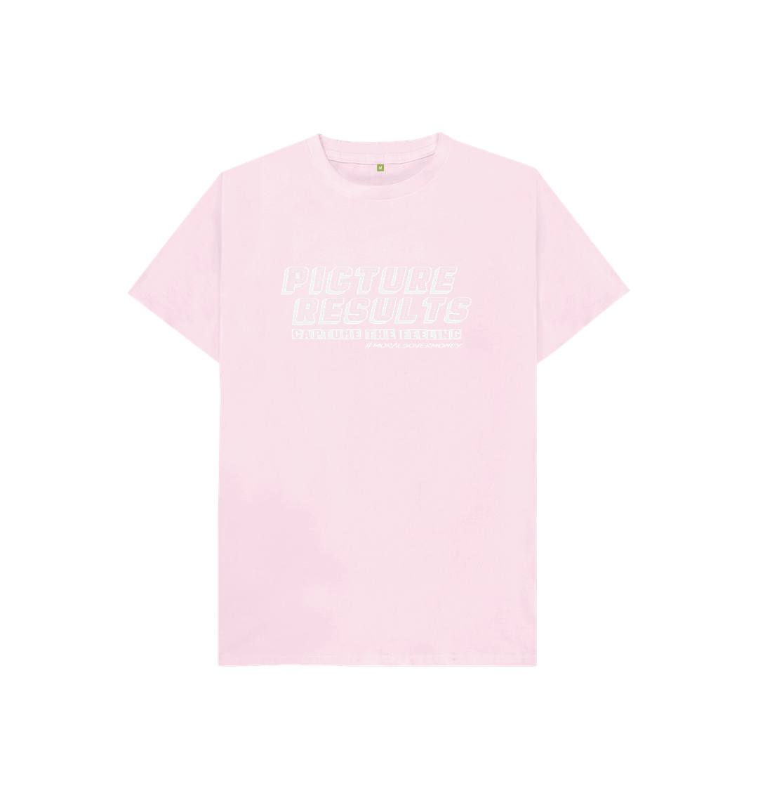 Pink Kid's 100% Organic Cotton 'Picture Results' Eco Tee - White Logo