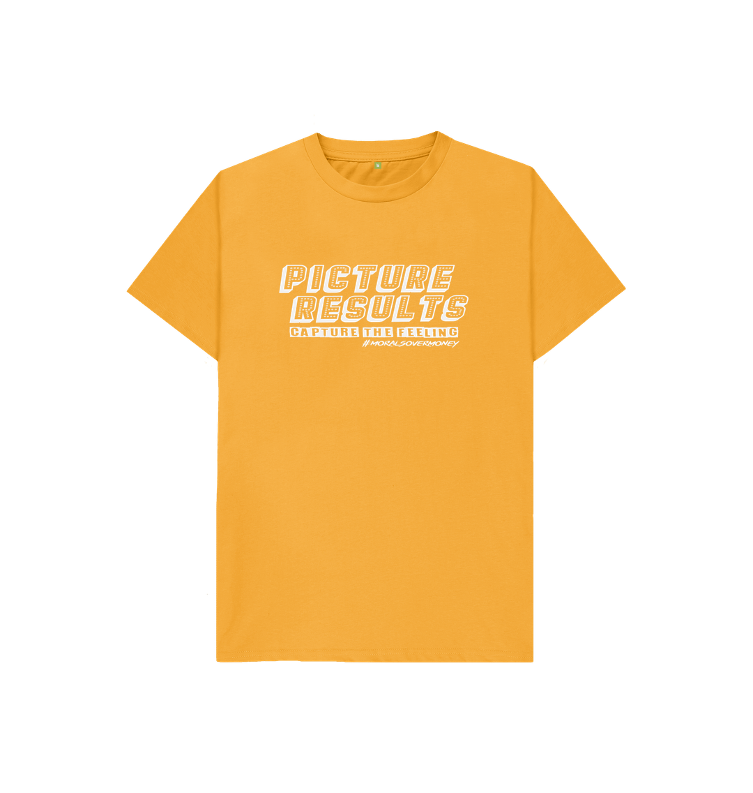 Mustard Kid's 100% Organic Cotton 'Picture Results' Eco Tee - White Logo