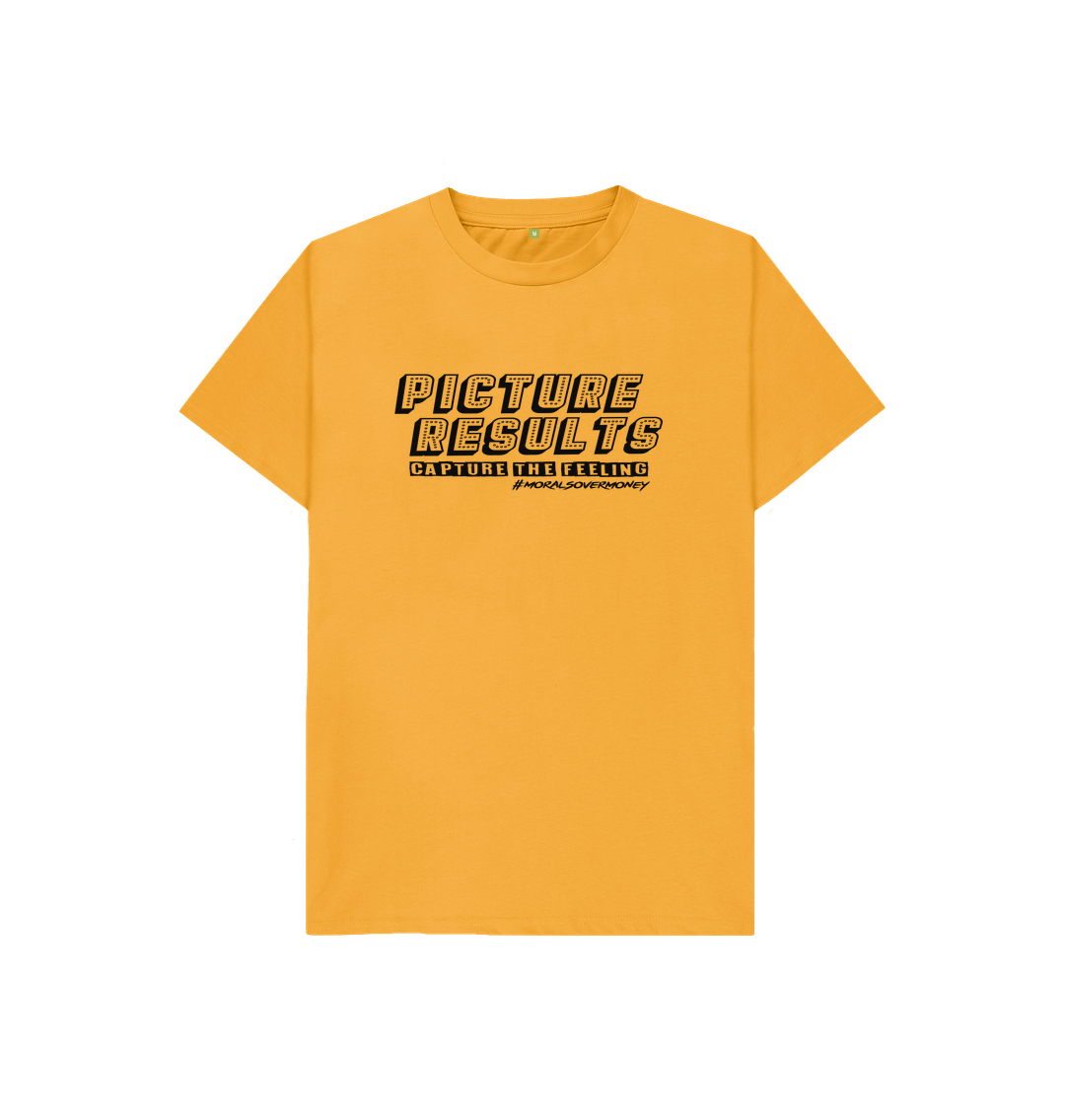 Mustard Kid's 100% Organic Cotton 'Picture Results' Eco Tee - Black Logo