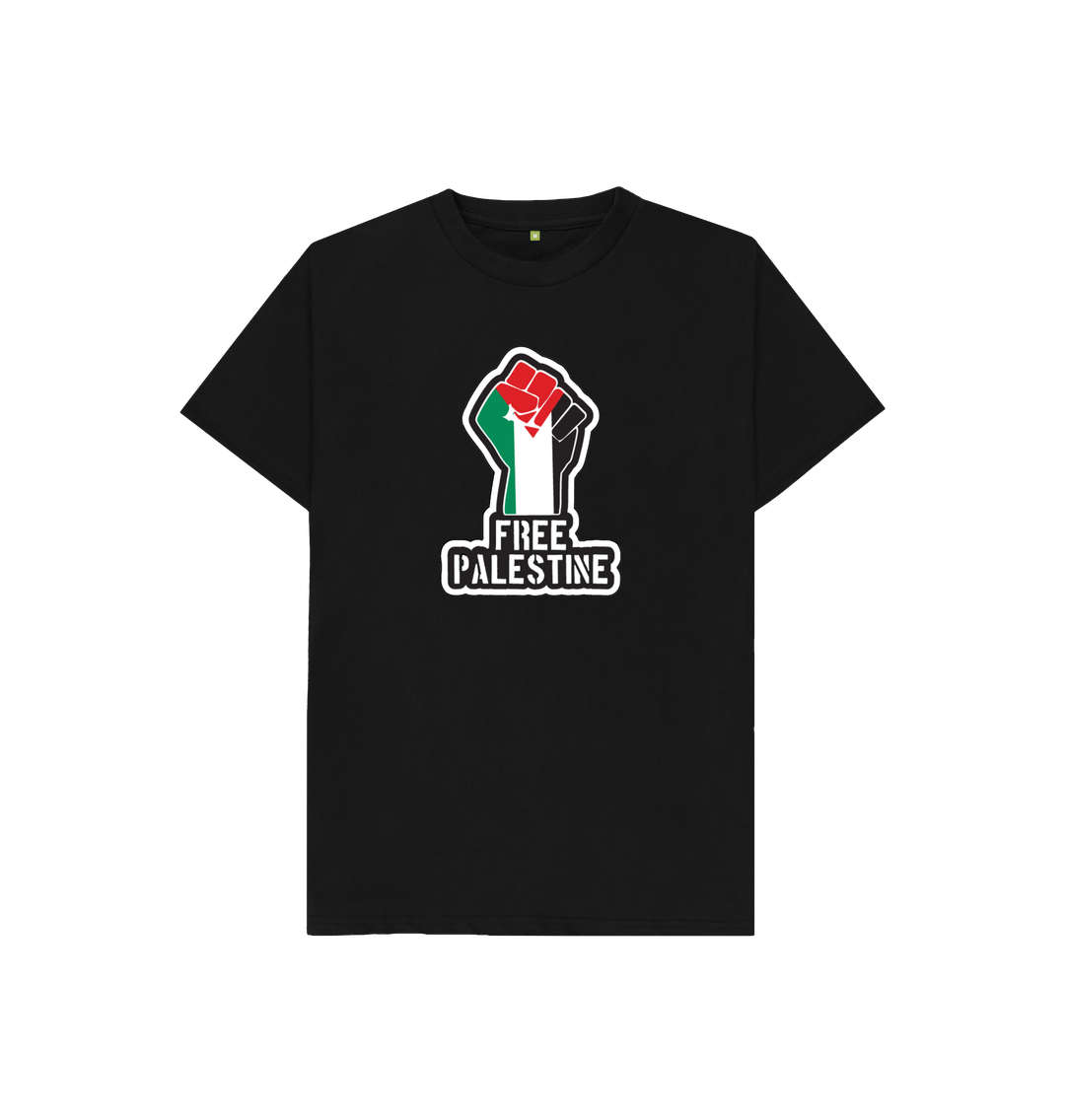 Black Kids 100% Organic Cotton 'Free Palestine' Eco Tee