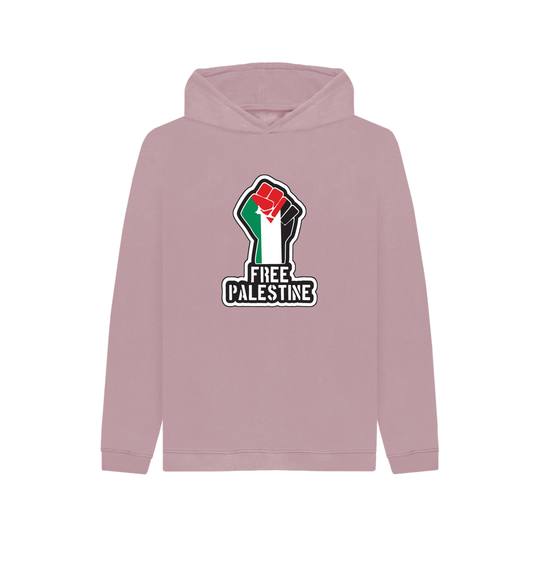 Mauve Kids 100% Organic Cotton 'Free Palestine' Eco Hoody