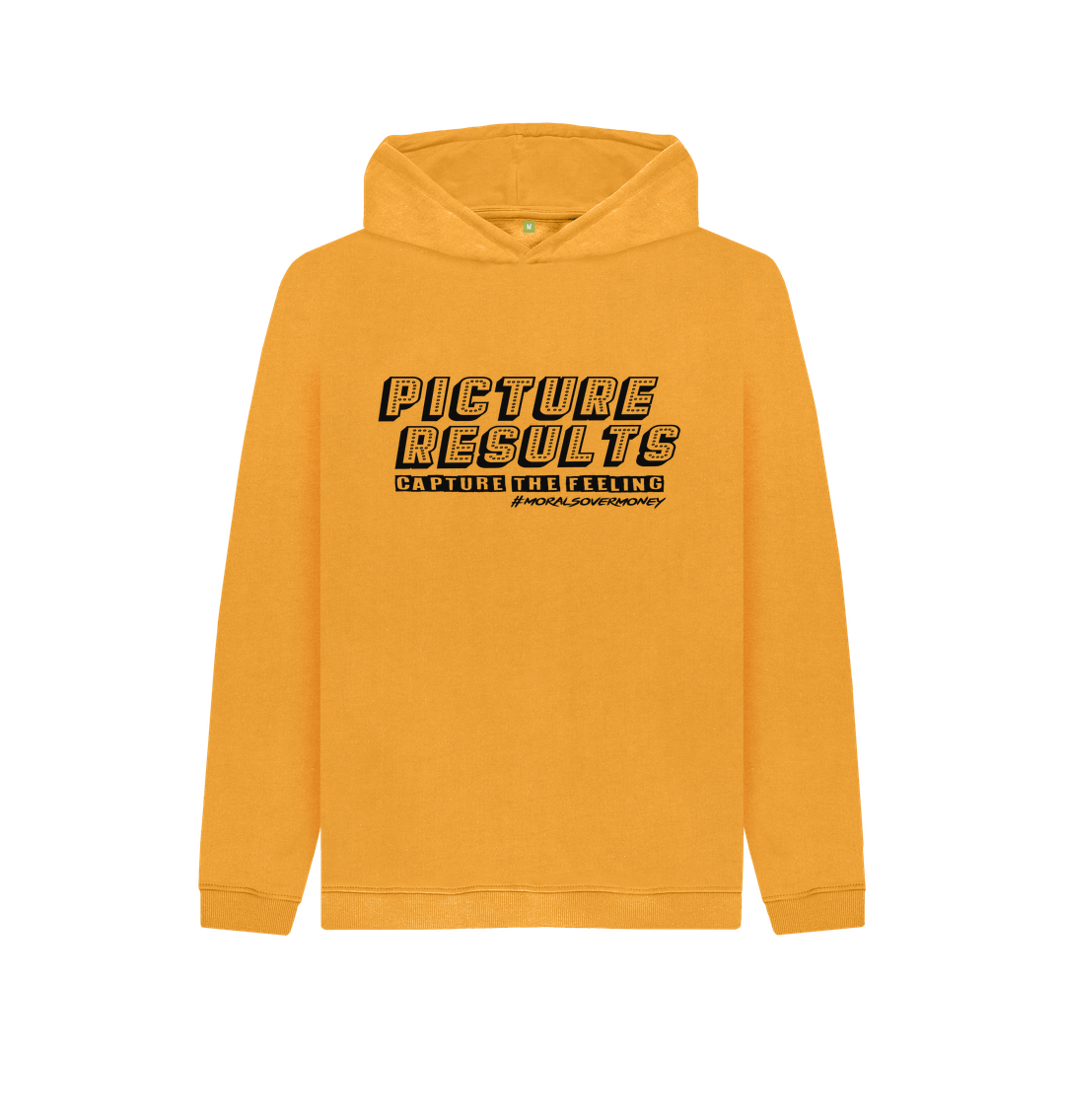 Mustard Kids 100% Organic Cotton 'Picture Results' Eco Hoody - Black Logo