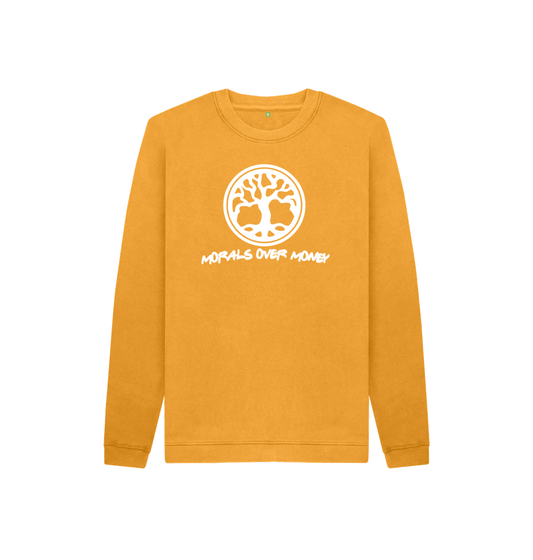 Mustard Kid's 100% Organic Cotton 'Tree Of Life' Eco Jumper - White Logo