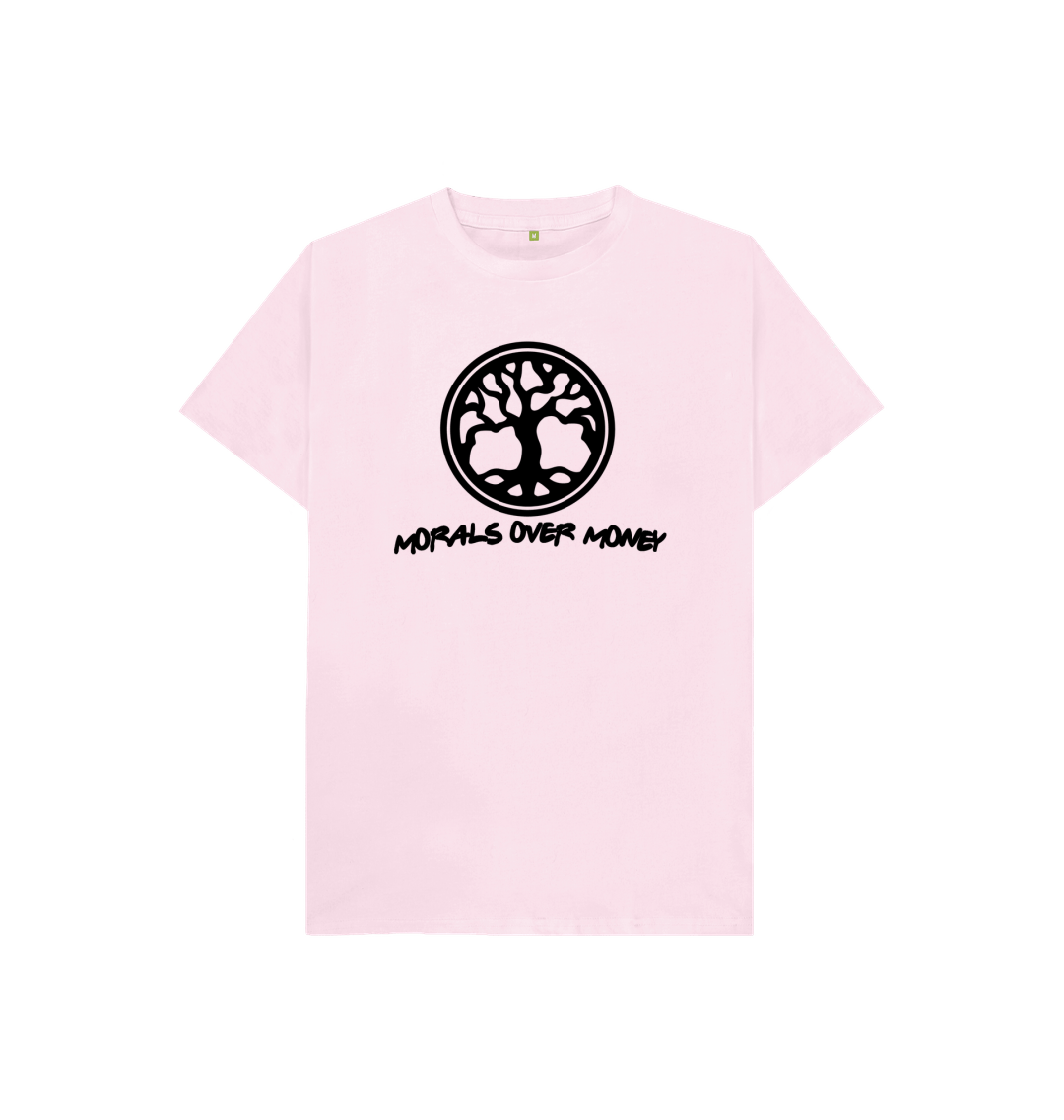 Pink Kid's 100% Organic Cotton 'Tree Of Life' Eco Tee - Black Logo