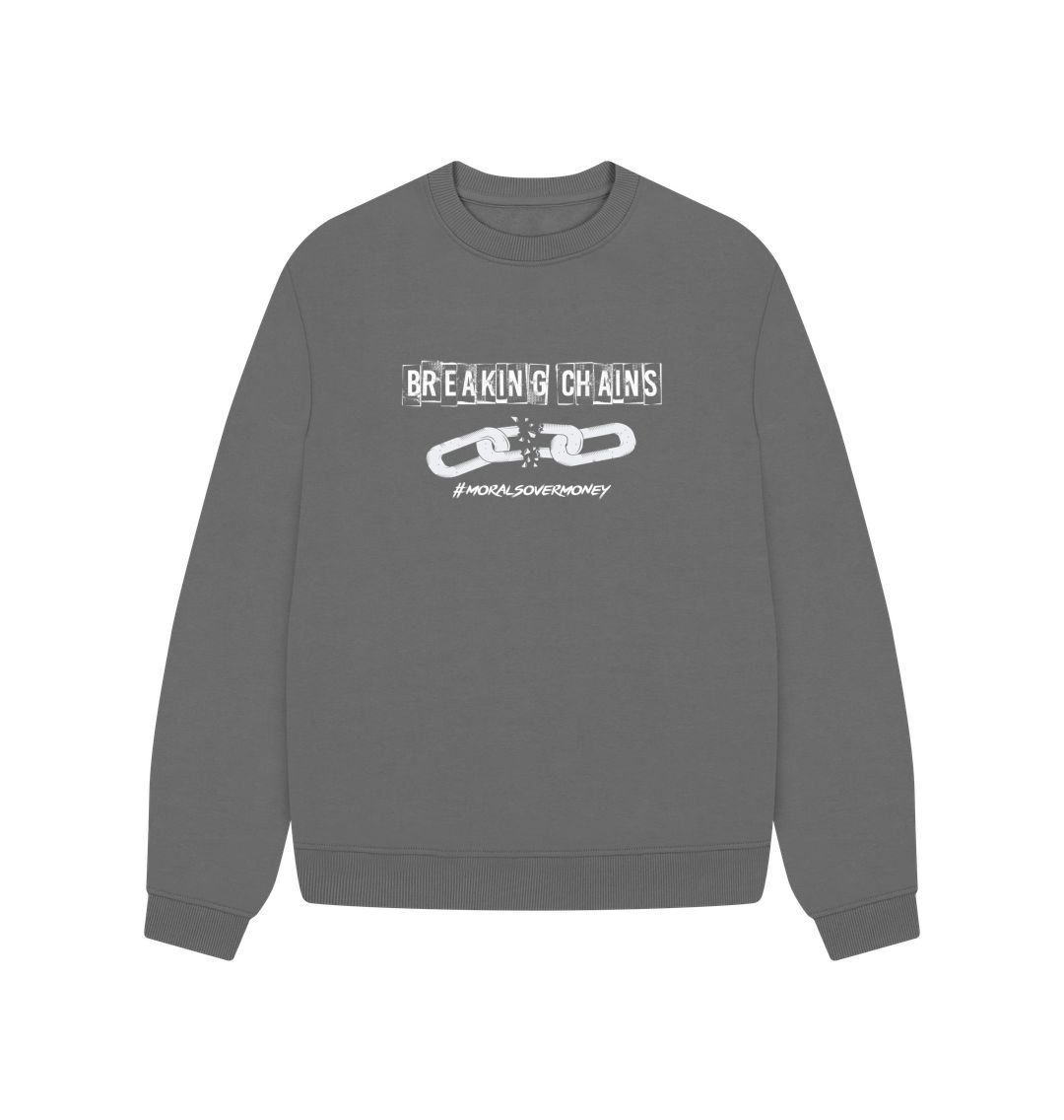 Slate Grey Women's Oversized - Breaking Chains Organic Jump