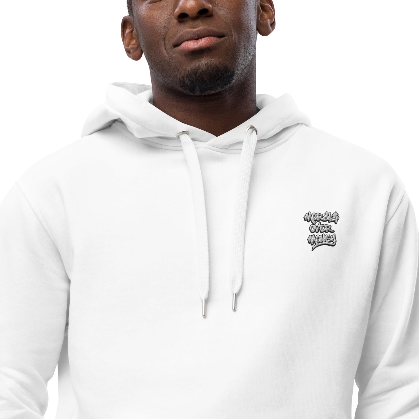 Organic 'World's At War' Premium Quality Eco Hoodie - Black Logo