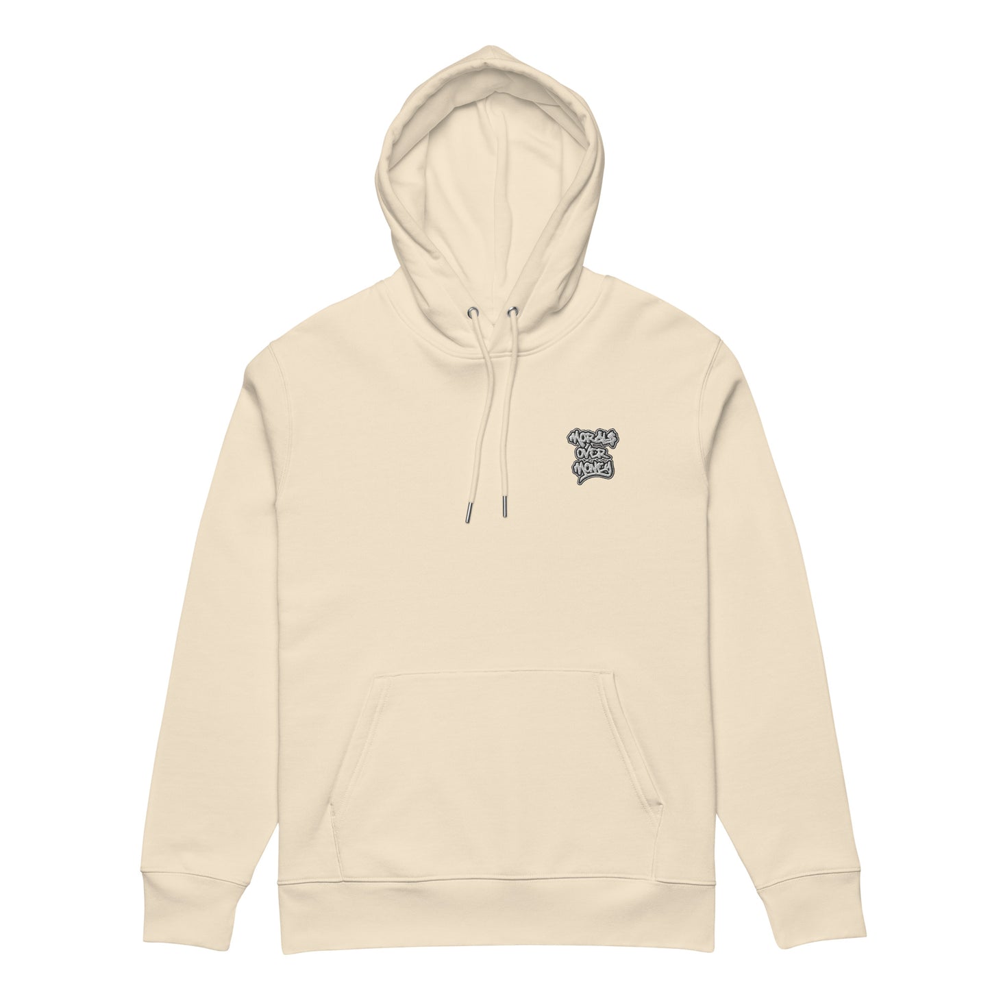 100% Organic Cotton Essentials 'Tree Of Life' Back Print Eco Hoodie - White Logo