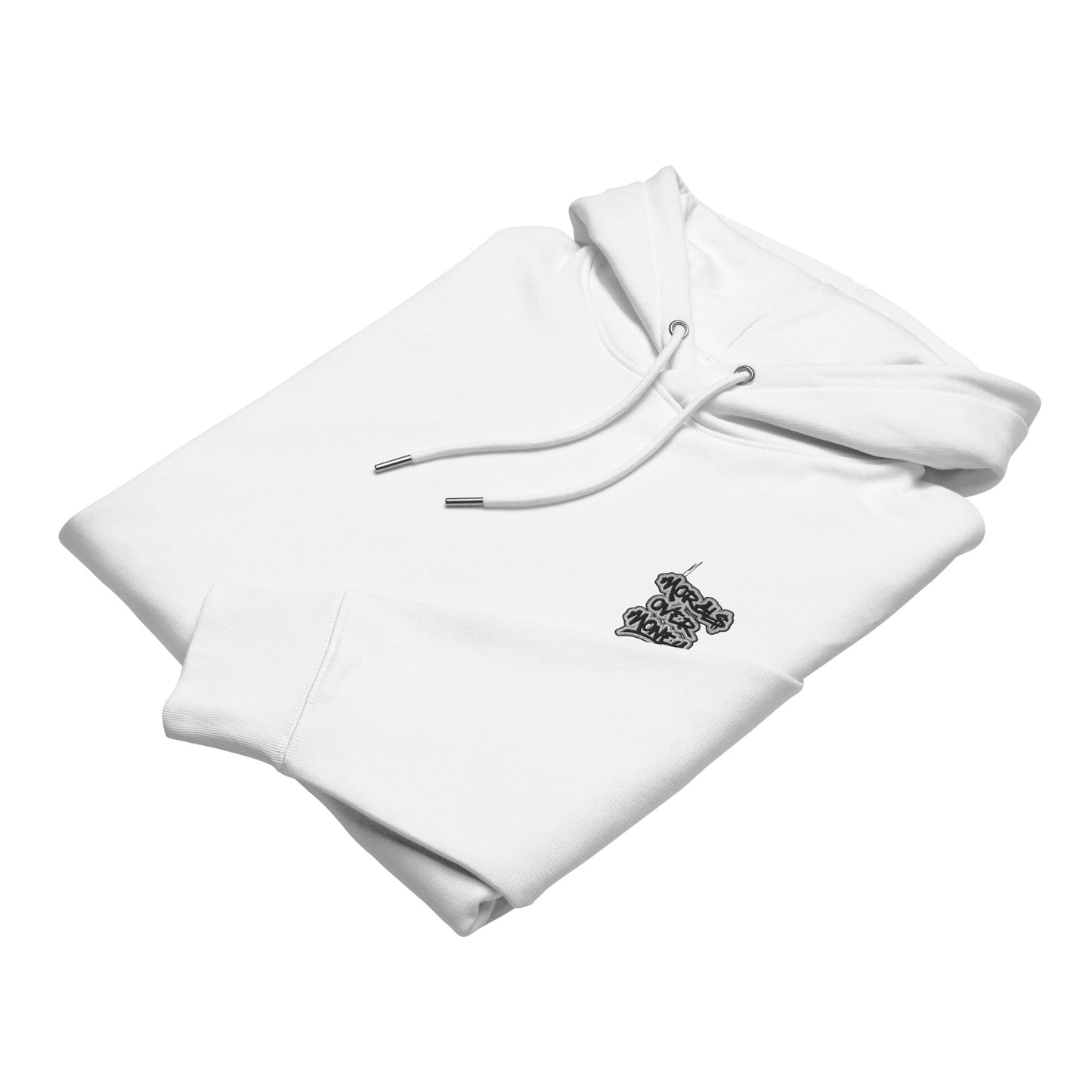 100% Organic Cotton Essentials 'Morals Over Money - Free Palestine' Eco Hoodie