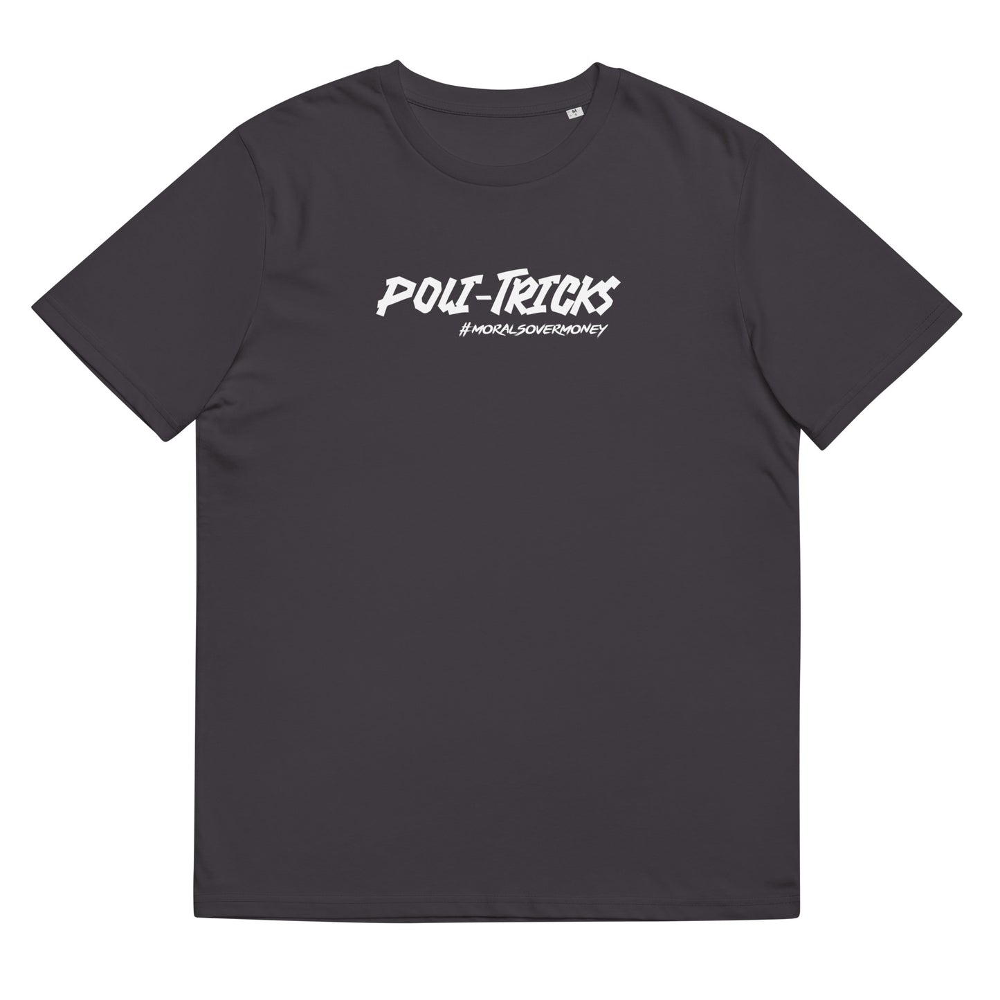 100% Organic Cotton 'Poli-Tricks' Eco Tee - White Logo