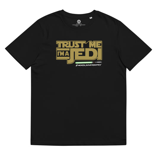 100% Organic Cotton 'Trust Me I'm A Jedi' Eco Tee - White Logo