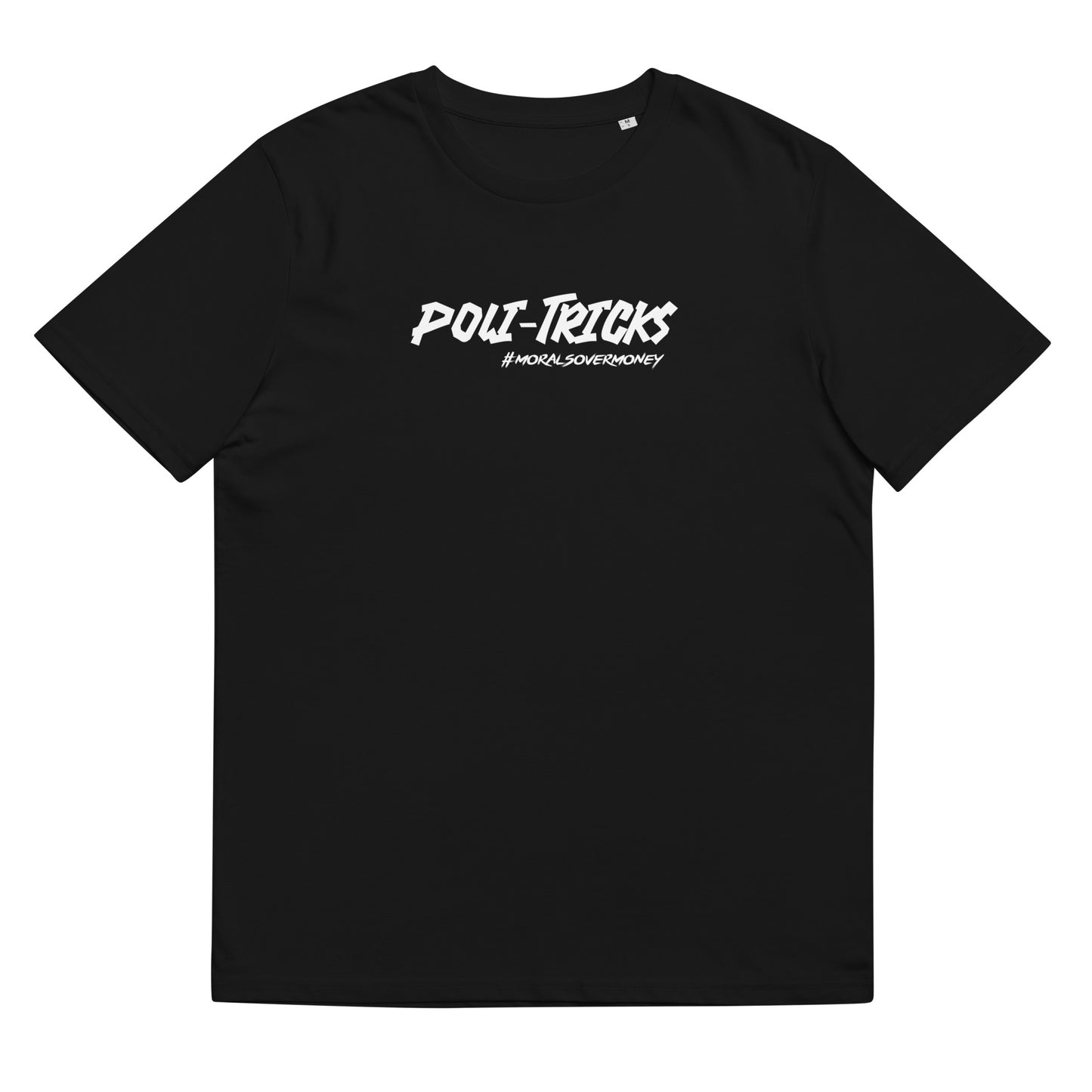 100% Organic Cotton 'Poli-Tricks' Eco Tee - White Logo