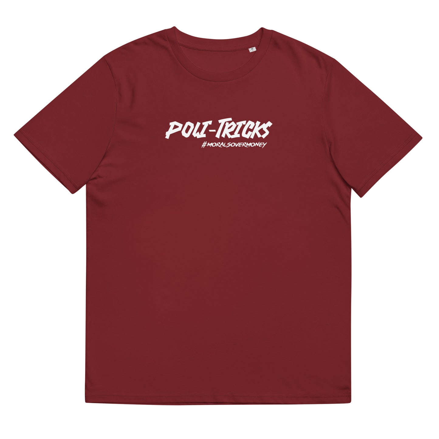 100% Organic Cotton 'Poli-Tricks' Eco Tee - White Logo