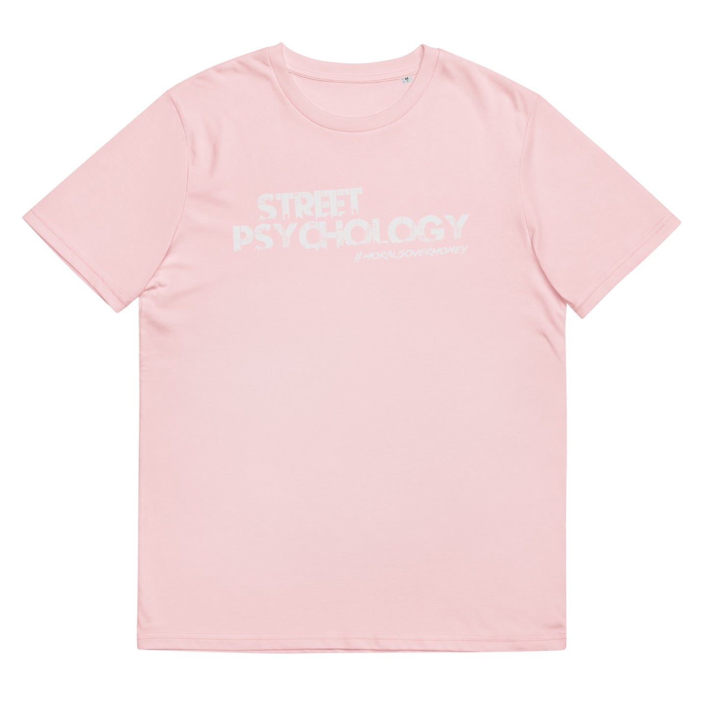 100% Organic Cotton 'Street Psychology' Eco Tee - White Logo