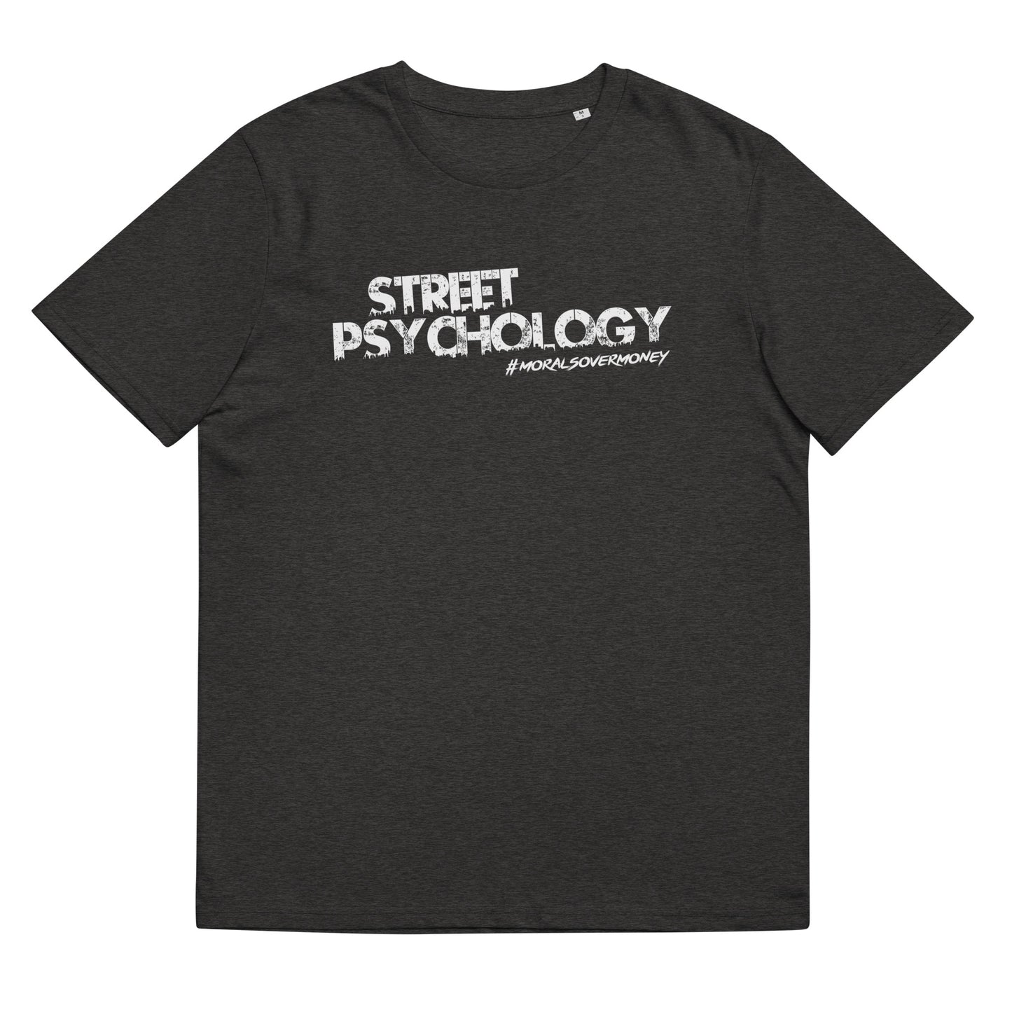100% Organic Cotton 'Street Psychology' Eco Tee - White Logo