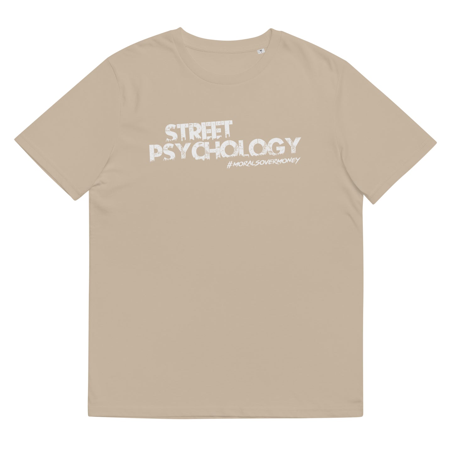 100% Organic Cotton 'Street Psychology' Eco Tee - White Logo