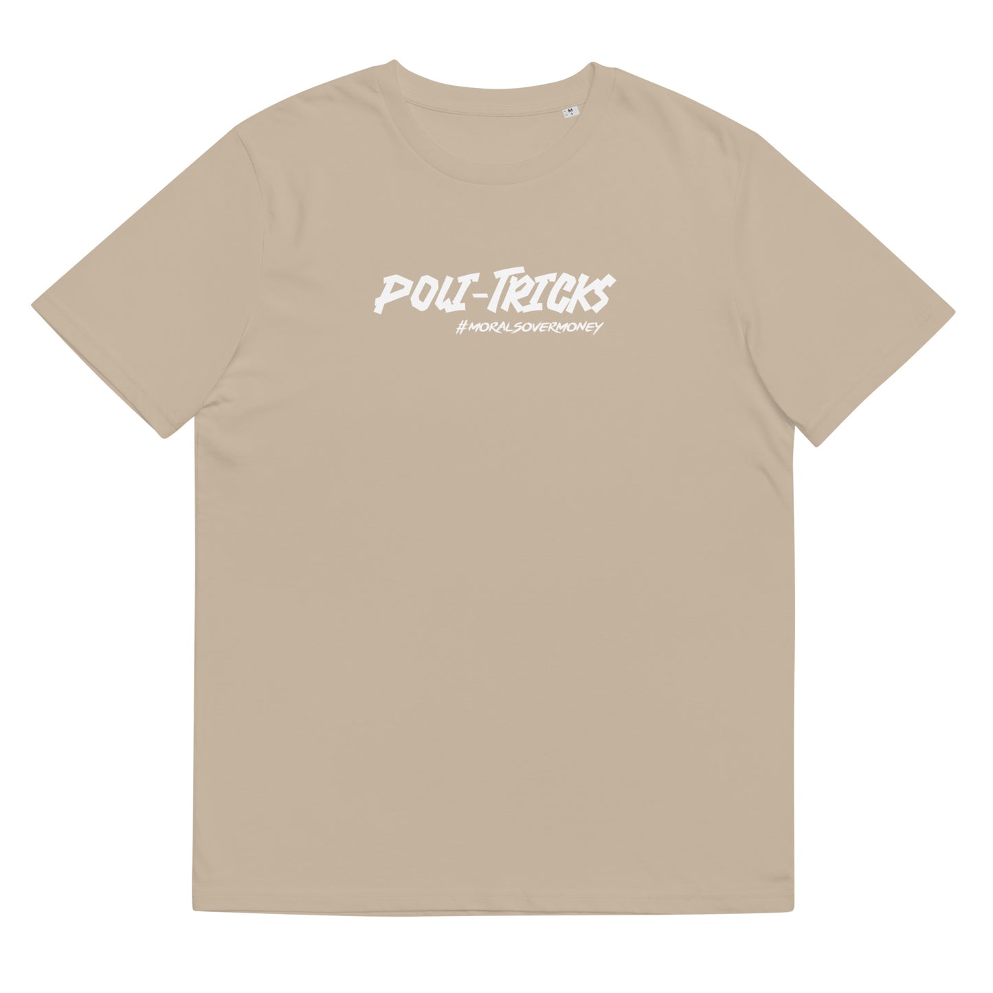 100% Organic Cotton 'Poli-Tricks' Eco Tee - White Logo