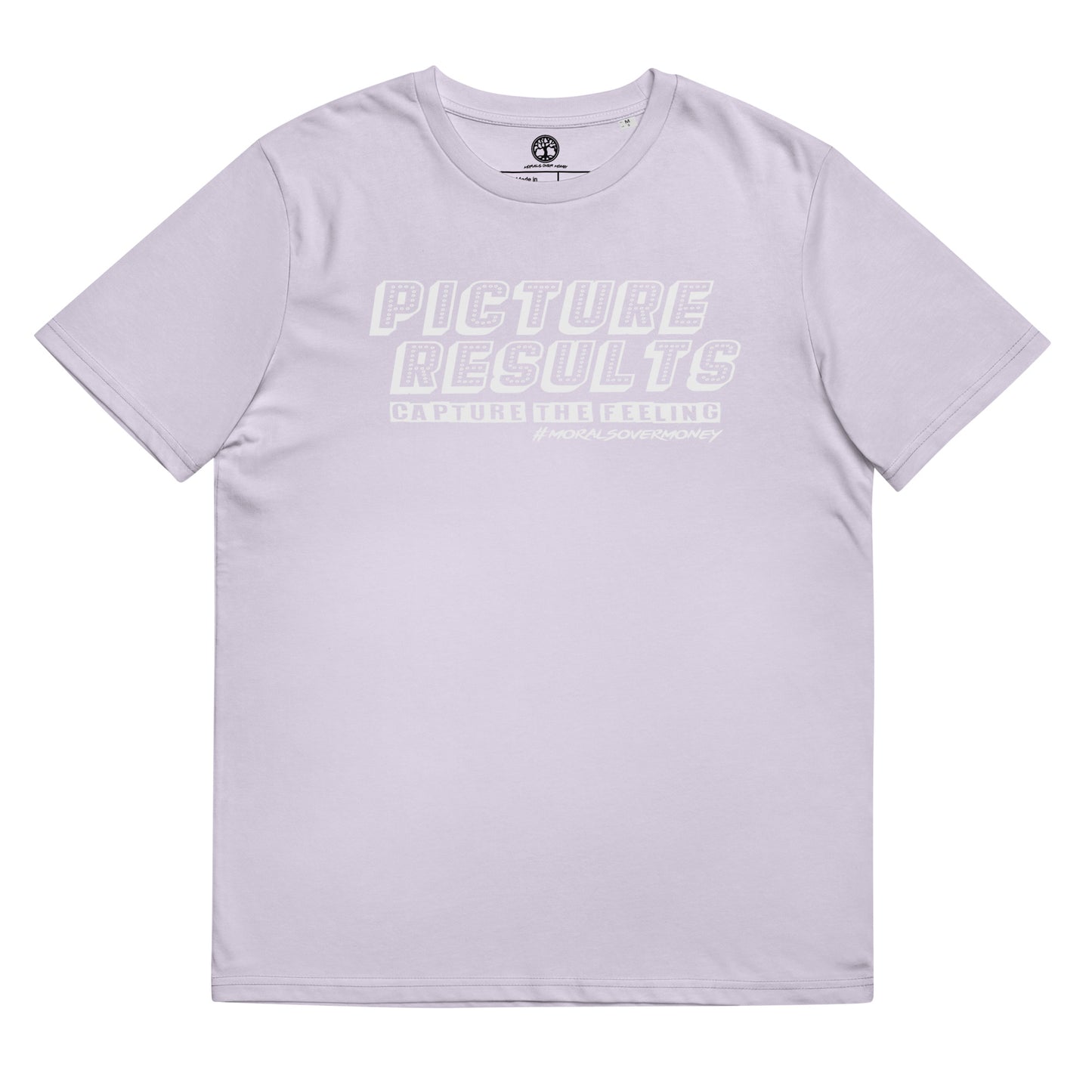 100% Organic Cotton 'Picture Results' Eco Tee - White Logo