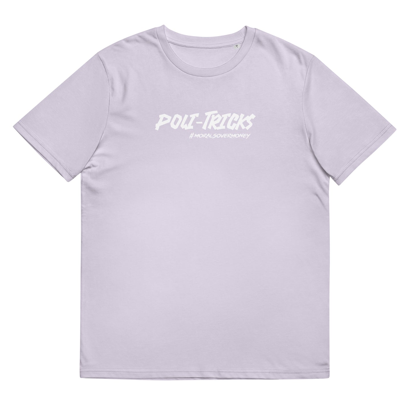 100% Organic Cotton 'Poli-Tricks' Eco Tee - White Logo