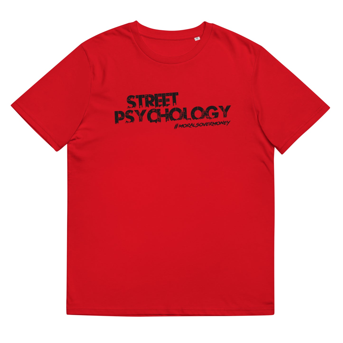 100% Organic Cotton 'Street Psychology' Eco Tee - Black Logo
