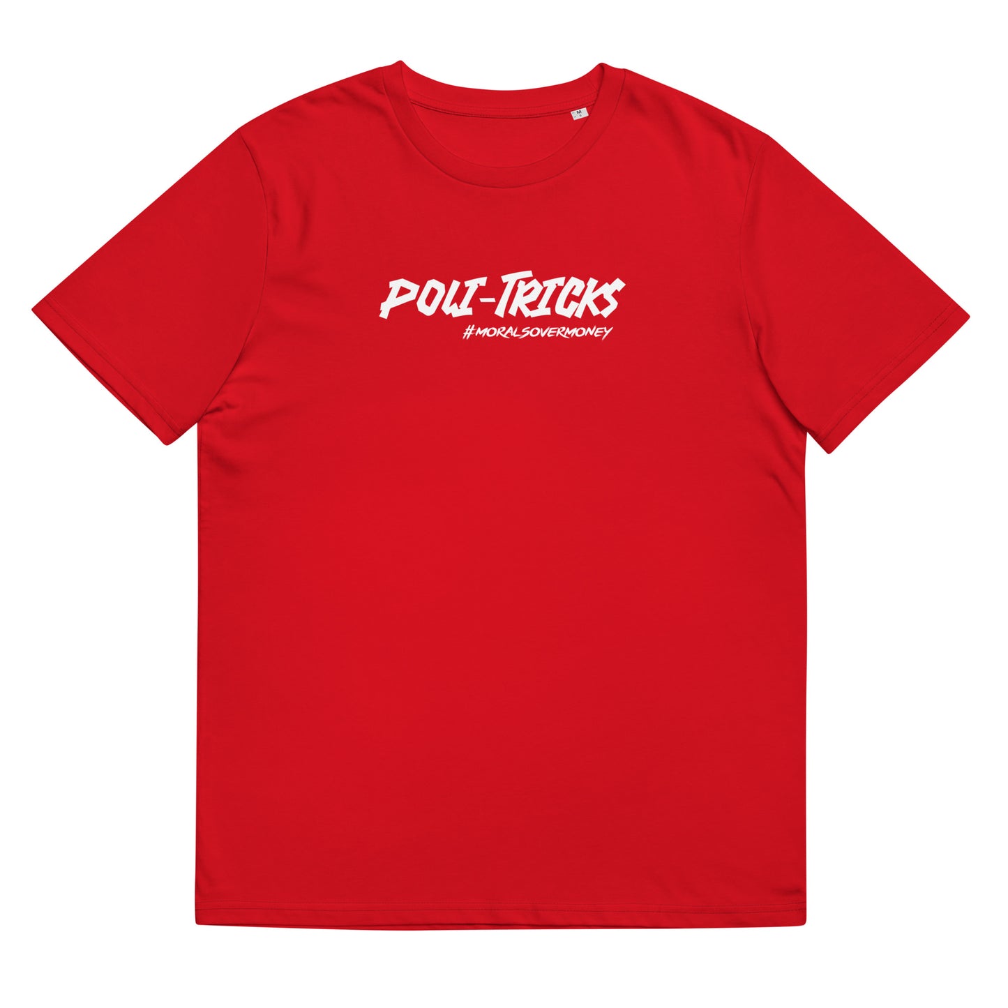 100% Organic Cotton 'Poli-Tricks' Eco Tee - White Logo