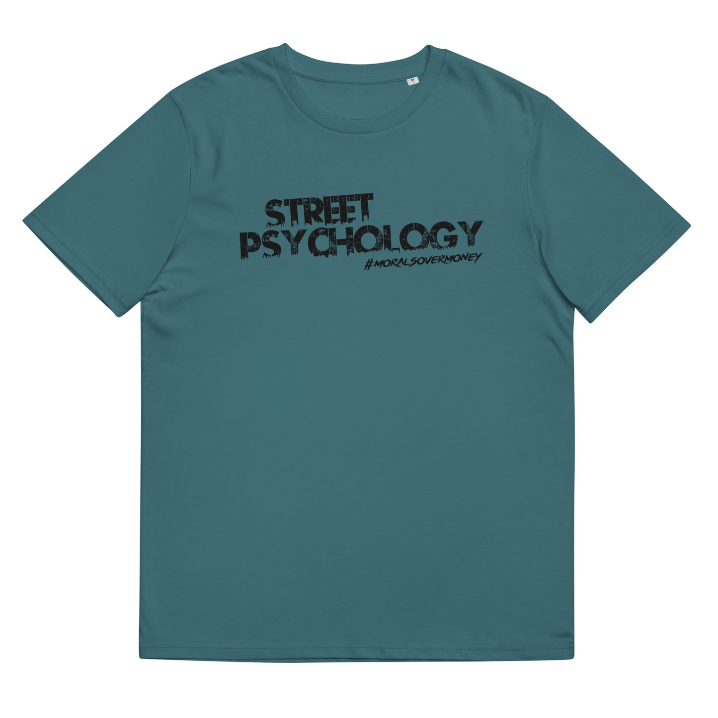 100% Organic Cotton 'Street Psychology' Eco Tee - Black Logo