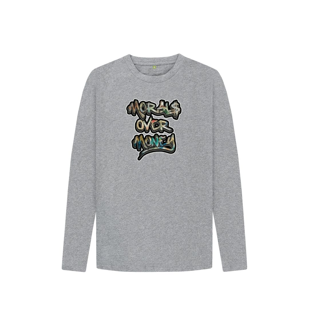 Athletic Grey Kids Original Morals Over Money Sweater