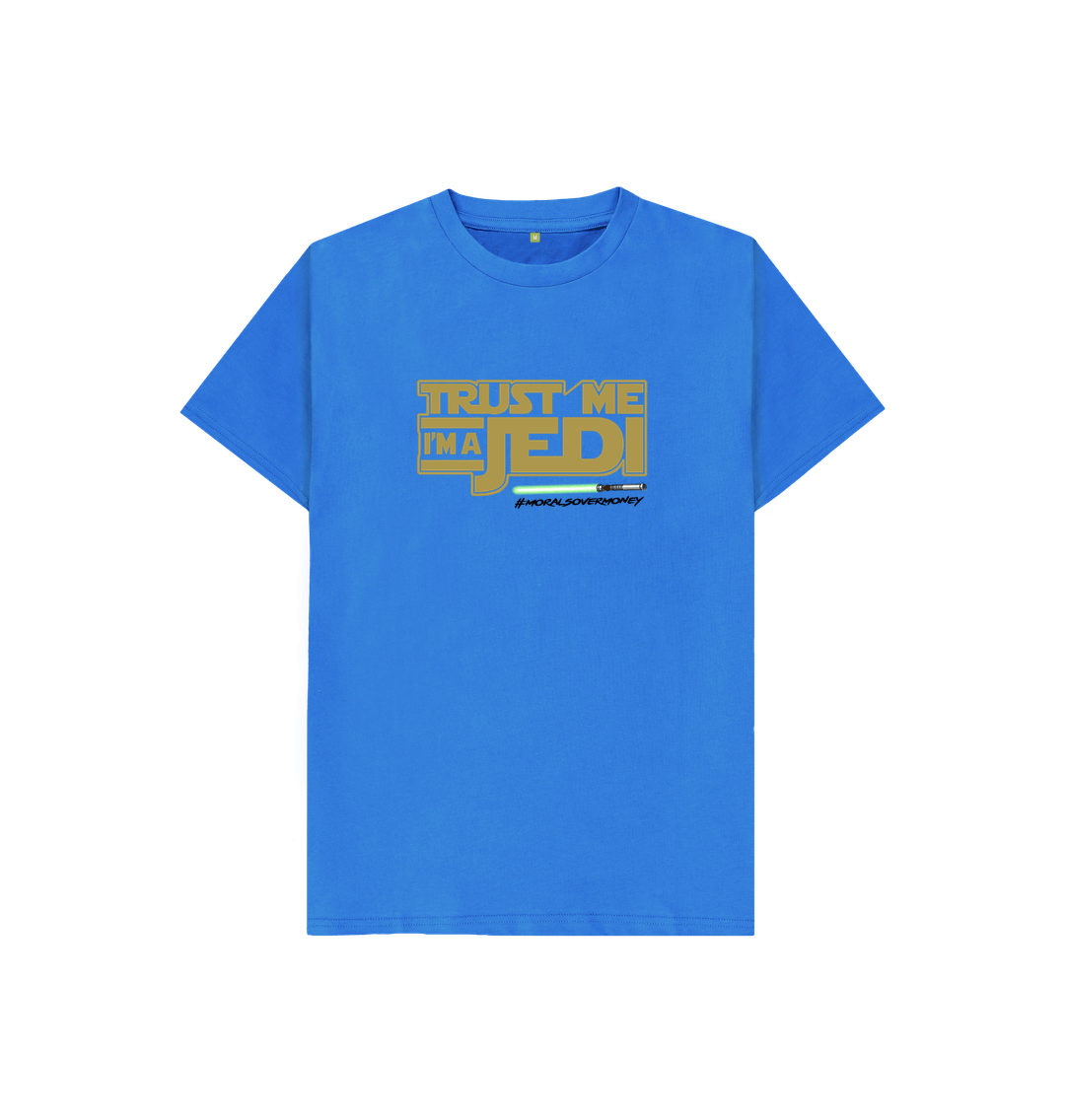 Bright Blue Kids100% Organic Cotton 'Trust Me I'm A Jedi' Eco Tee - Black Logo