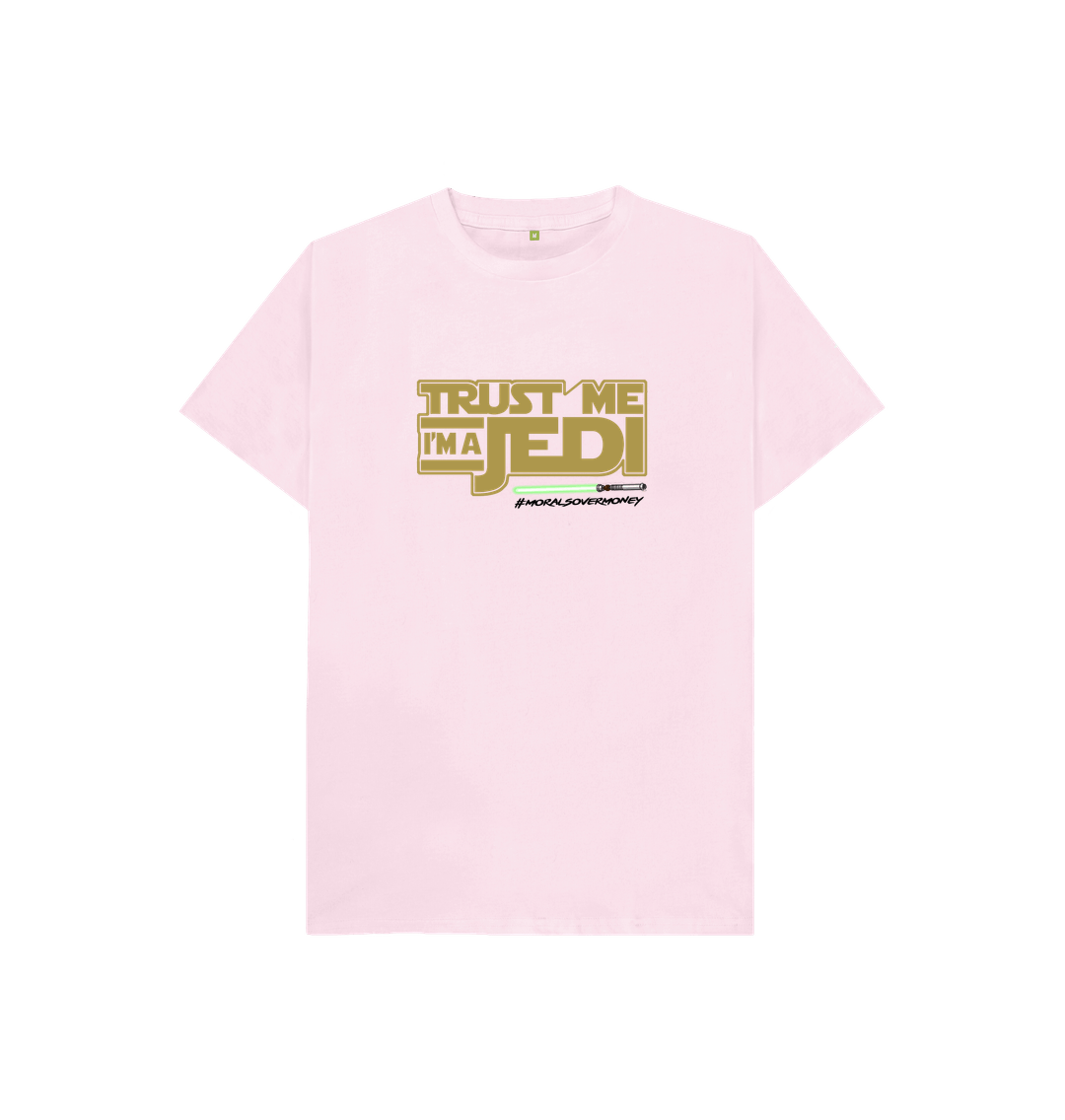 Pink Kids100% Organic Cotton 'Trust Me I'm A Jedi' Eco Tee - Black Logo