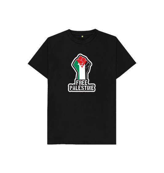 Black Kids 100% Organic Cotton 'Free Palestine' Eco Tee