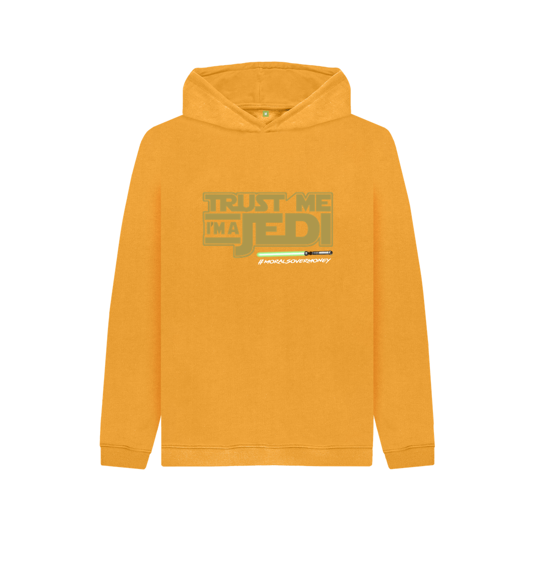 Mustard Kids 100% Organic Cotton 'Trust Me I'm A Jedi' Eco Hoody - White Logo