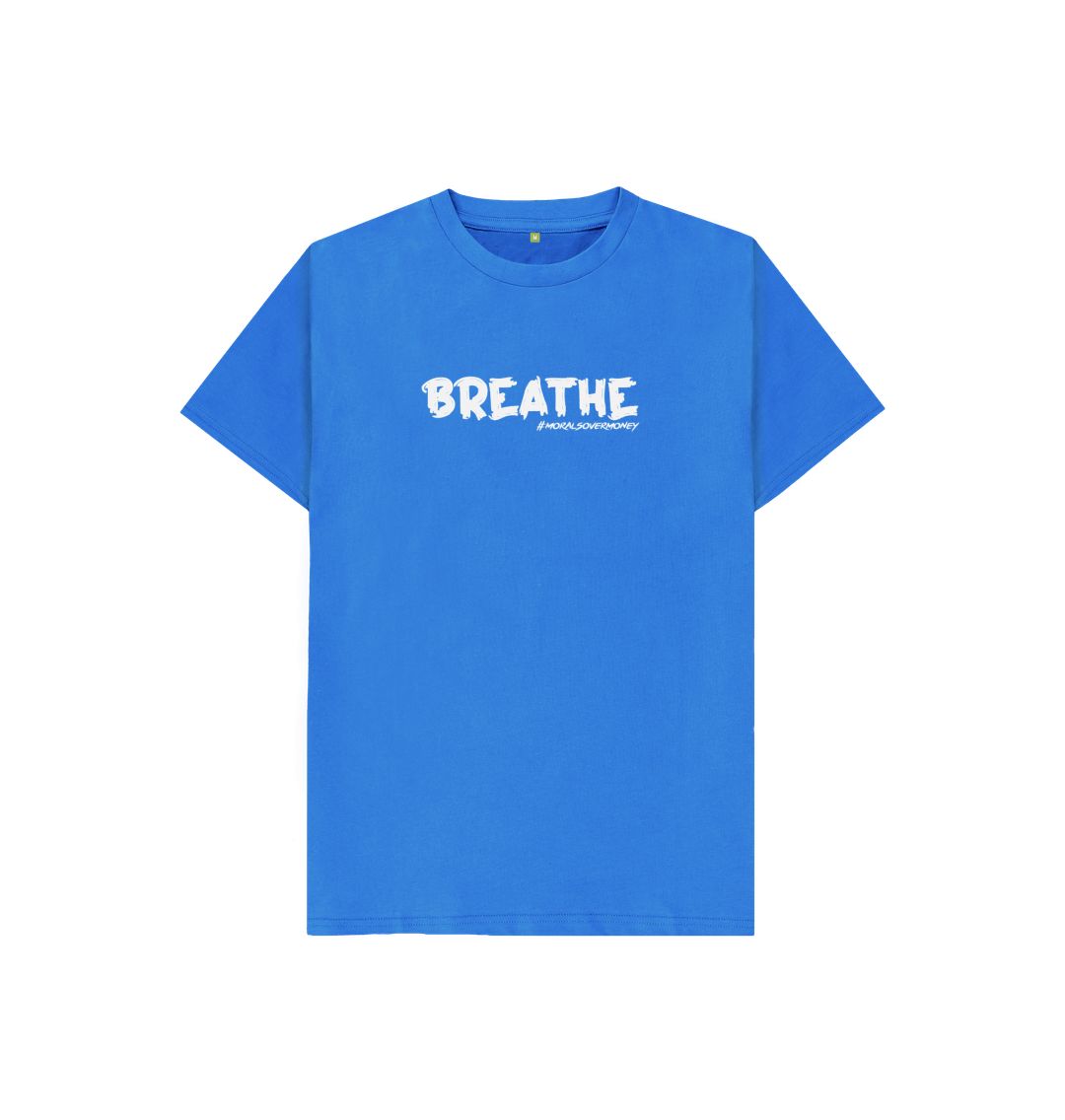 Bright Blue Kids Breath - Organic T-Shirt