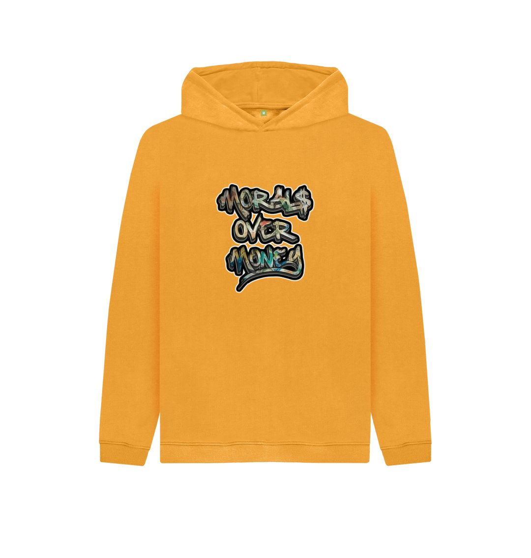 Mustard Kids Original Morals Over Money Pullover Hoodie