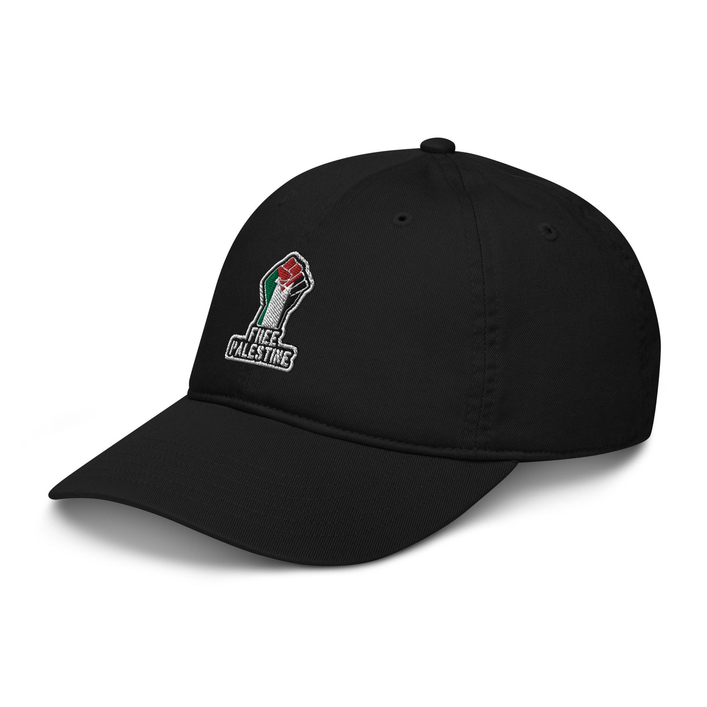 100% Organic Cotton 'Free Palestine' Adjustable Baseball Cap