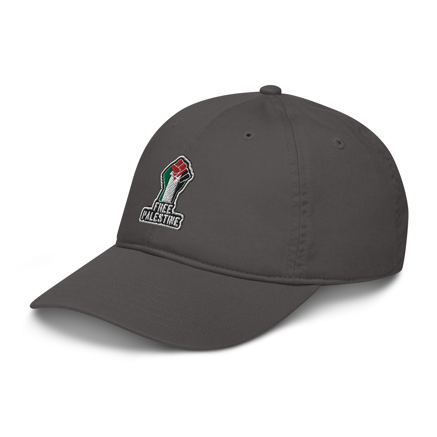 100% Organic Cotton 'Free Palestine' Adjustable Baseball Cap