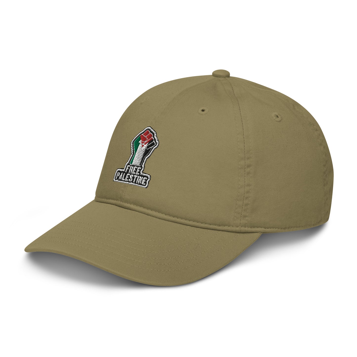 100% Organic Cotton 'Free Palestine' Adjustable Baseball Cap