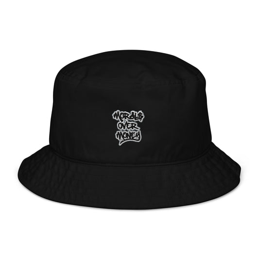 100% Organic Morals Over Money Bucket Hat