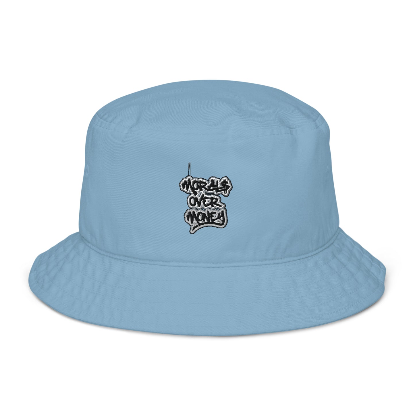 100% Organic Morals Over Money Bucket Hat