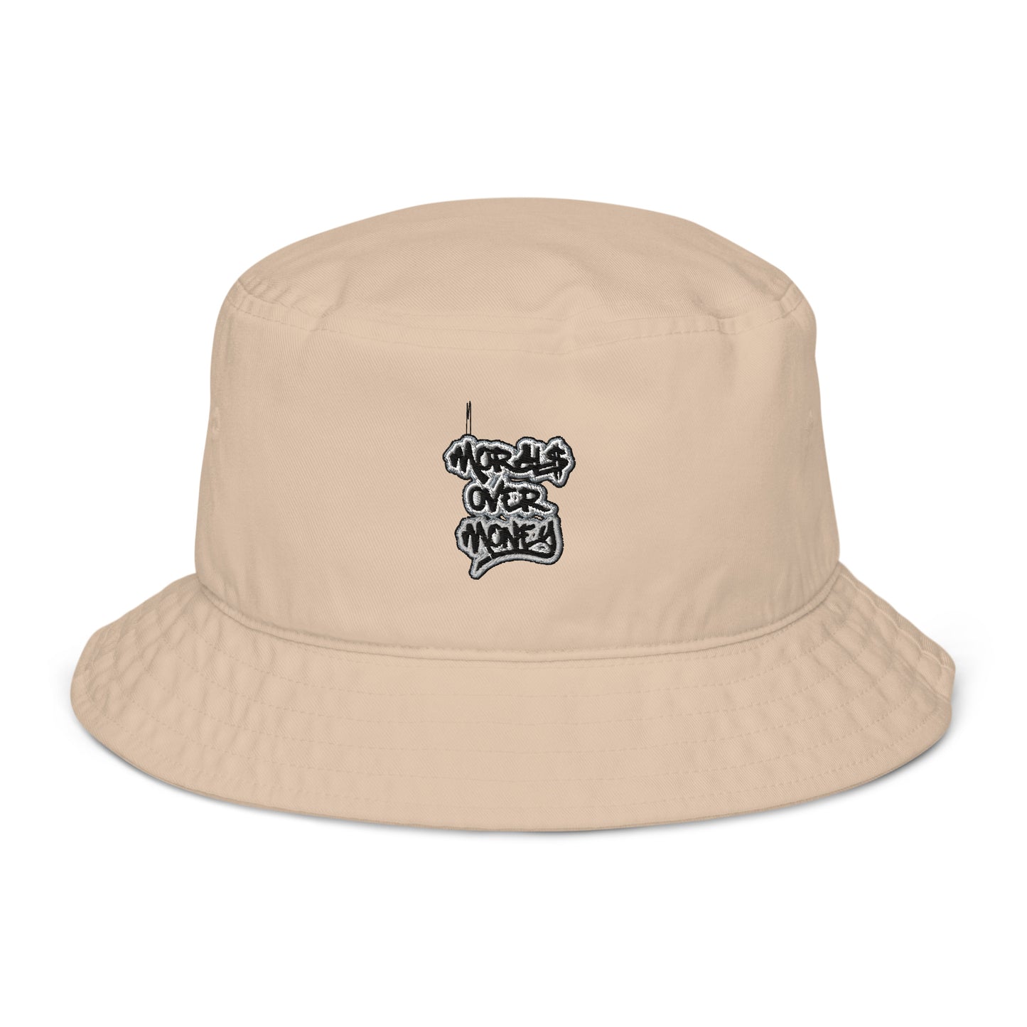 100% Organic Morals Over Money Bucket Hat