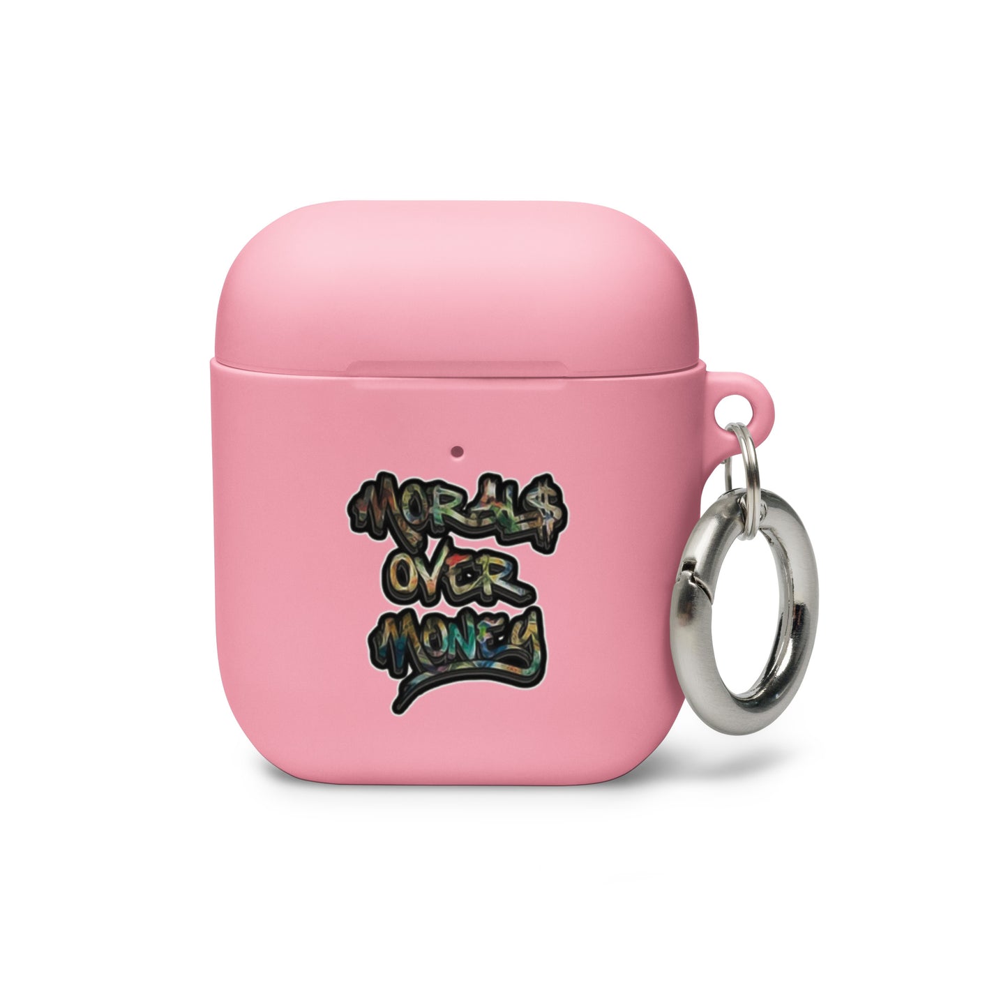 Morals Over Money, Classic Logo - Rubber Case for AirPods®