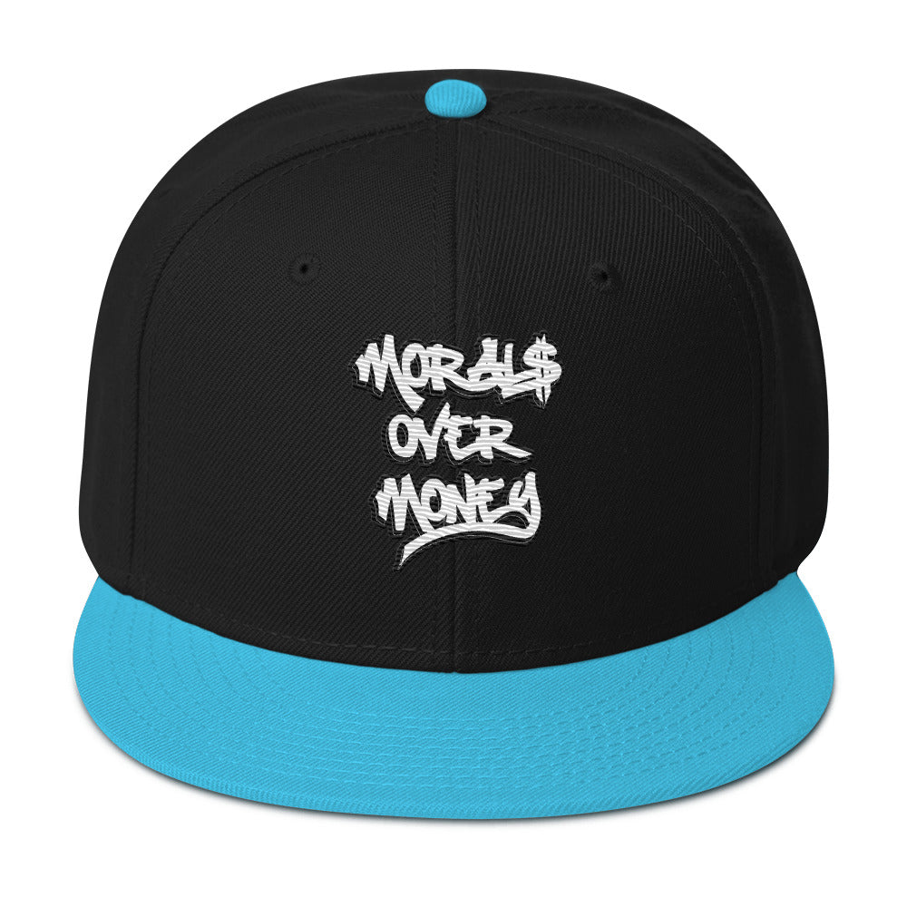 Morals Over Money - Embroidered Snapback