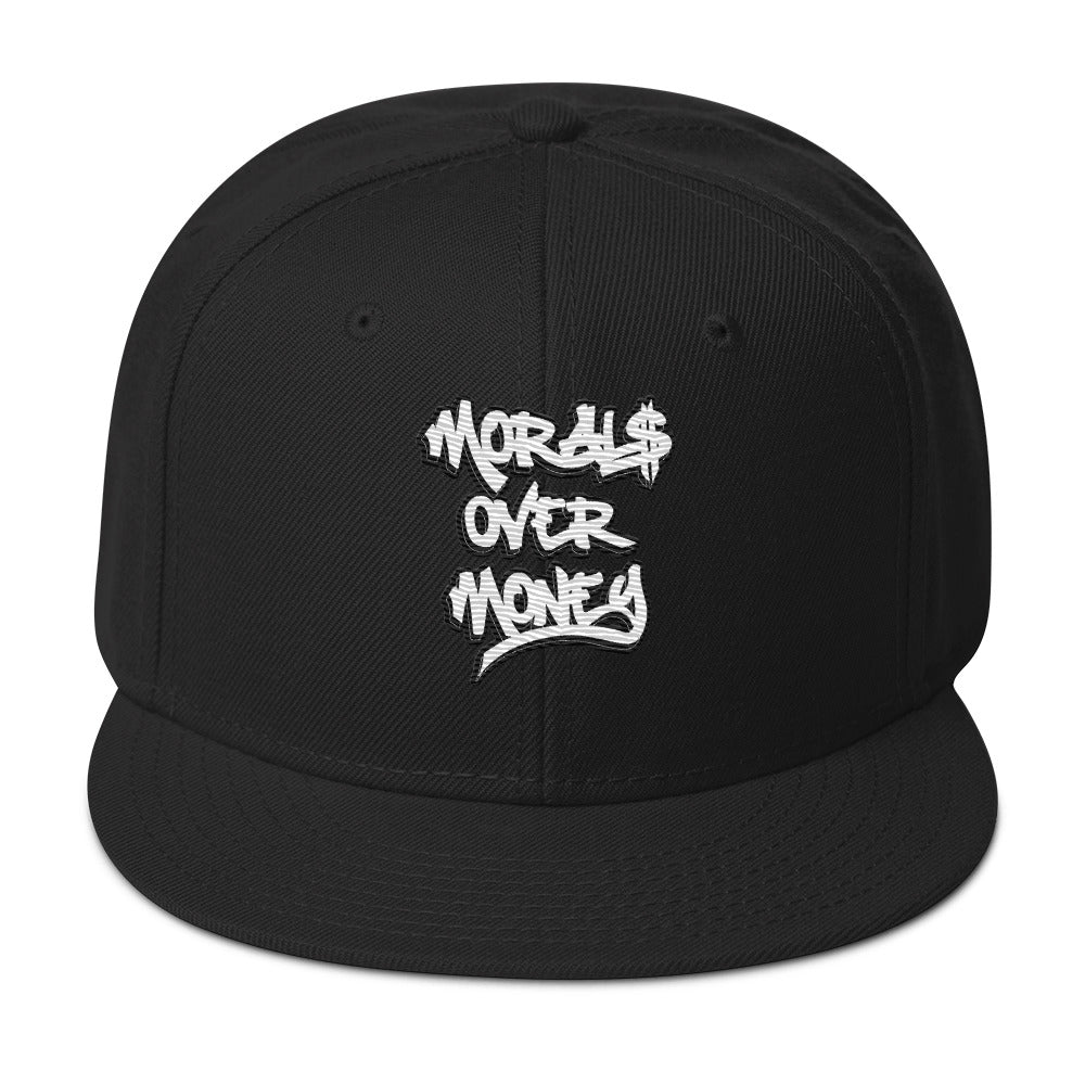 Morals Over Money - Embroidered Snapback