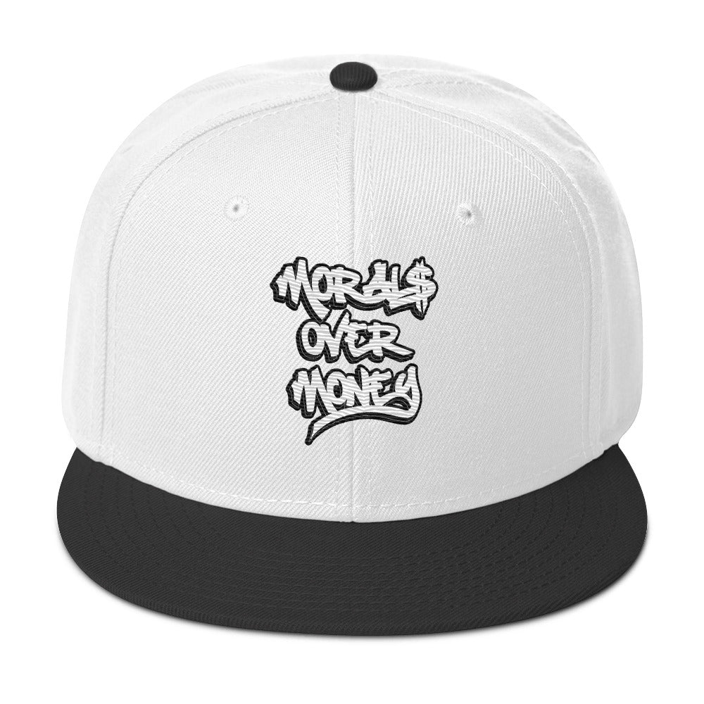 Morals Over Money - Embroidered Snapback