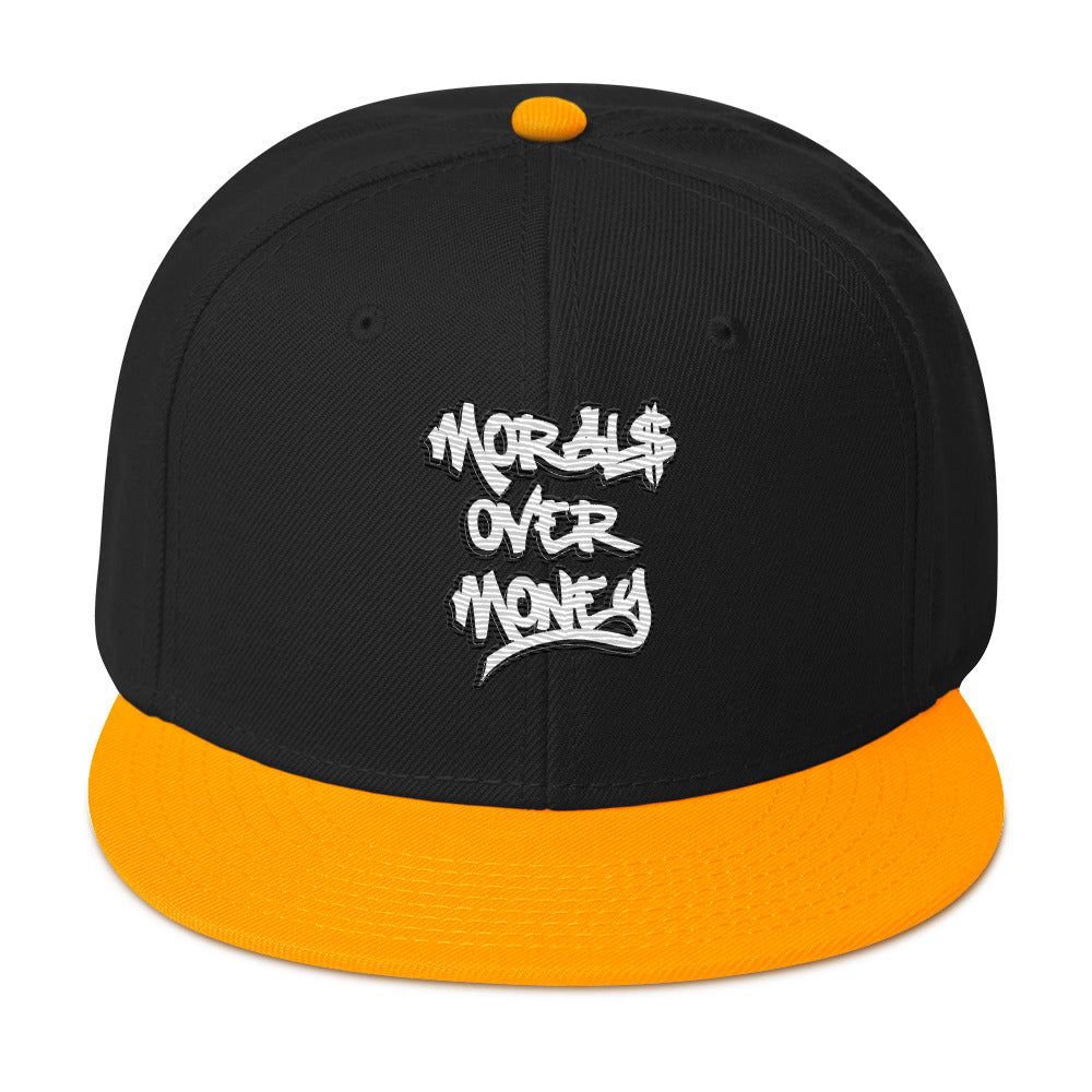 Morals Over Money - Embroidered Snapback