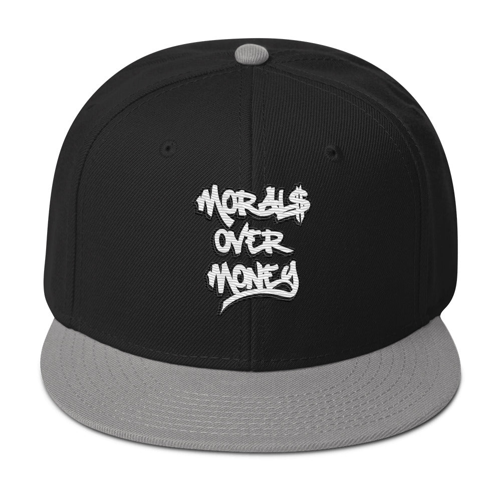 Morals Over Money - Embroidered Snapback