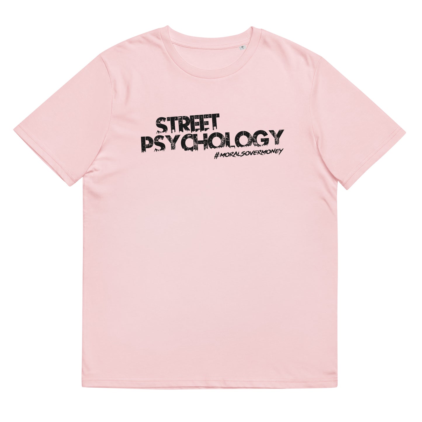 100% Organic Cotton 'Street Psychology' Eco Tee - Black Logo